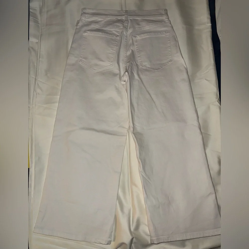 Nwt Banana Republic White Wide Leg Jean Size 27/4 Petite - Picture 5 of 5